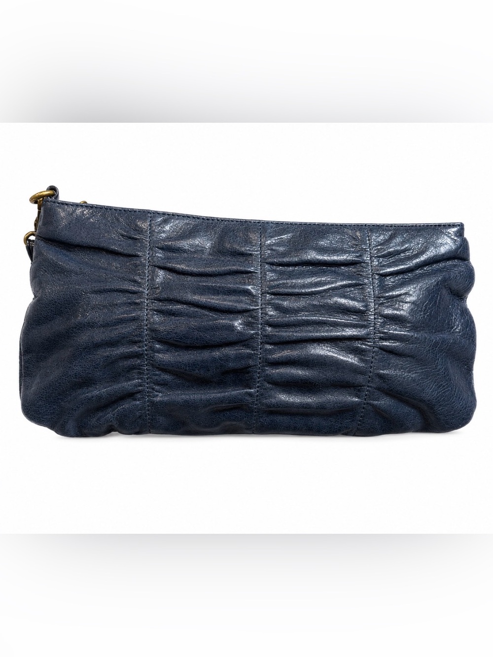 Hobo International Navy Leather Clutch Wristlet – Indie Boho Minimalist Style